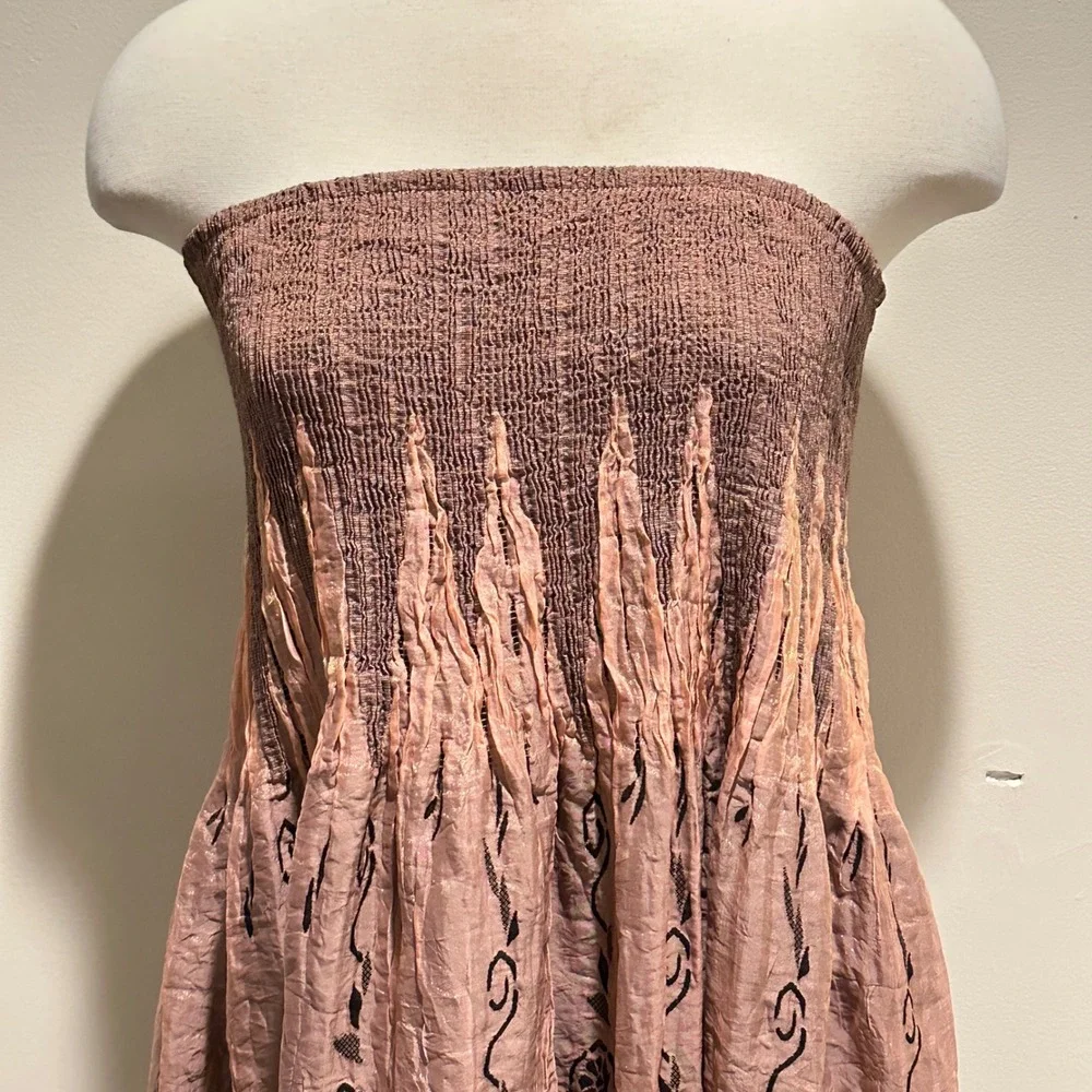 Lapis Anthropologie Strapless Dress Skirt Womens OS (Large) Boho Festival Resort